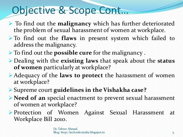 scope of sexual harassment What is asin tits